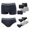 Pack 6 Paia Slip / Boxer Uomo BACI E ABBRACCI Cotone Elast. Art.102/103