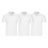 Pack 3 Polo Uomo FRUIT OF THE LOOM Cotone