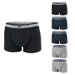Set 6 Paia Slip / Boxer Uomo SERGIO TACCHINI Assortito Cotone Bielastico 