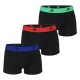 Pack 3 Paia Boxer Uomo ADIDAS Cotone Realasting 2 Assortimenti