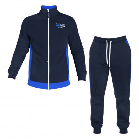 Tuta Uomo NAVIGARE Cotone Felpato Taglie Forti Zip - Art.102OV