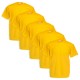 Set 5 Pezzi T-Shirt FRUIT OF THE LOOM 100% Cotone 165gr VALUEWEIGHT